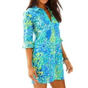 Lilly Pulitzer Jupiter Island Tunic Cover Up M NWT